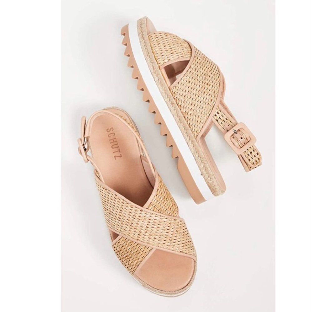 Schutz Woven Platform Espadrille - Picture 9 of 16